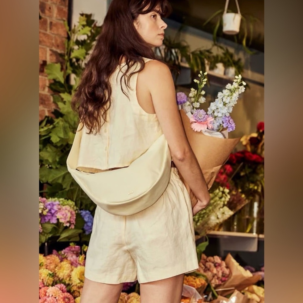 July Everyday Crescent Crossbody Bag in
Taupe